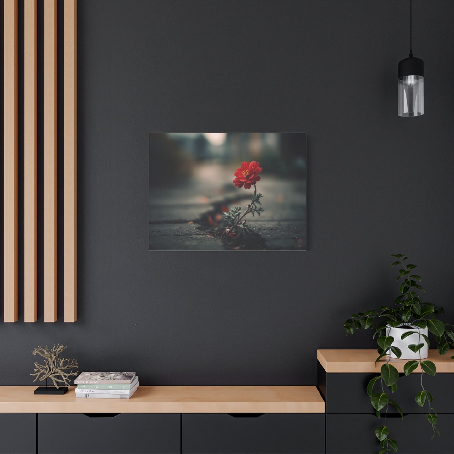 Resilience Blooms: Urban Flower Photography, Concrete Landscape Art--1aceswild.myshopify.com