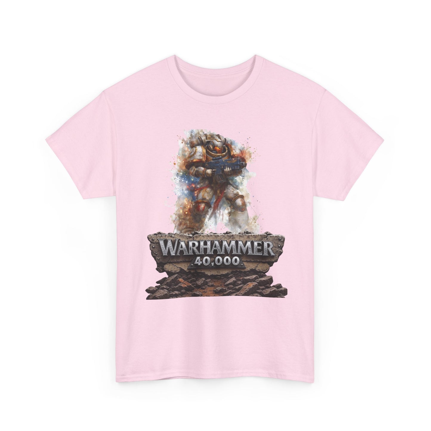 Warhammer 40,000 Graphic Tee — Sci‑Fi Battle Mech Logo T‑Shirt