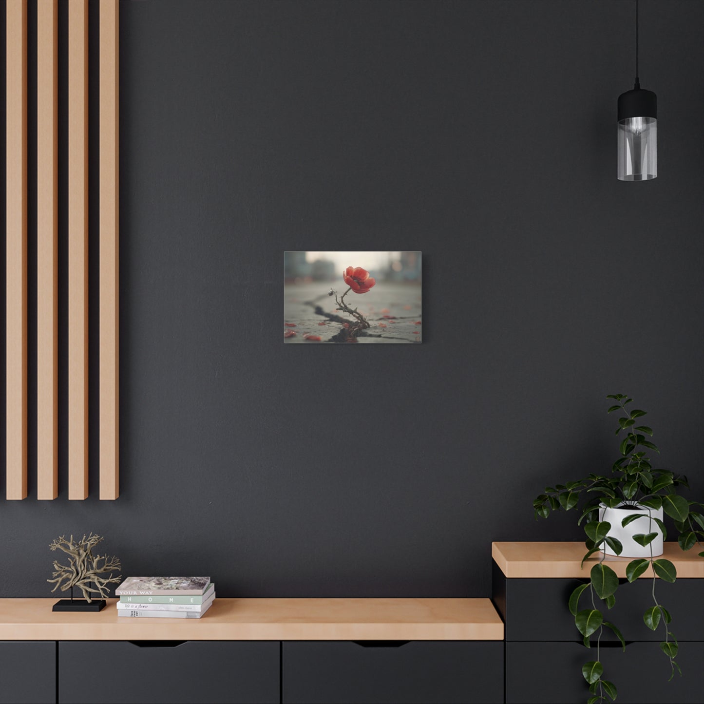Resilient Bloom: Urban Wildflower, Concrete Landscape Photography--1aceswild.myshopify.com