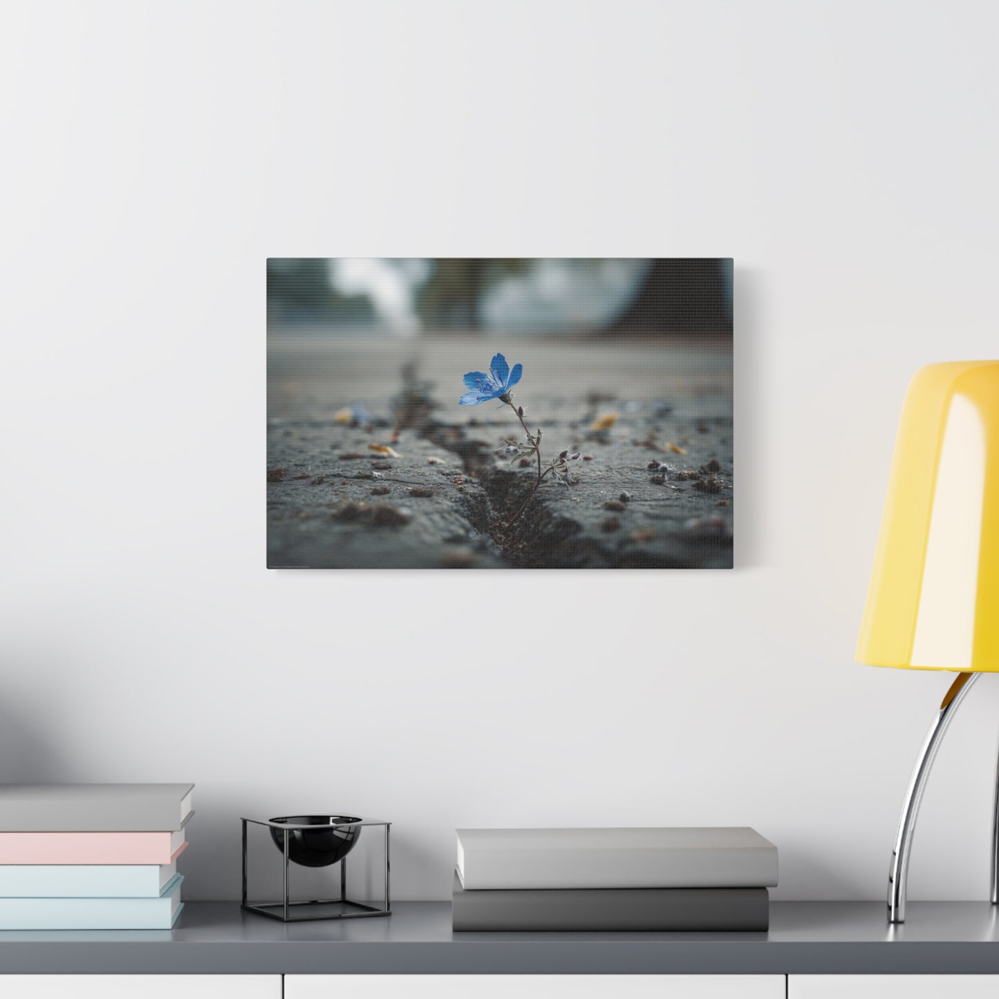 Resilience in Blue: Macro Flower Photography, Urban Nature Survival--1aceswild.myshopify.com