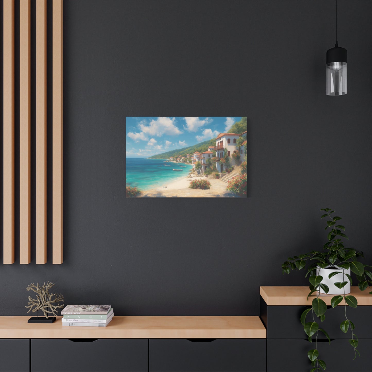 Ocean Front -Coastal Serenity Canvas Print, Beach Decor, Wall Art for Home, Gift for Beach Lovers