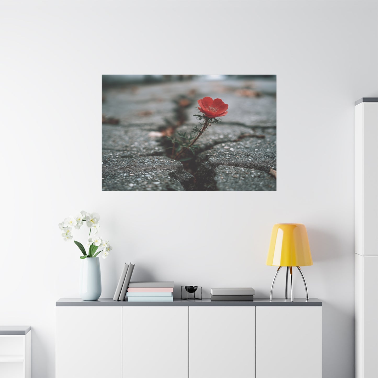 Defiance in Concrete: Resilient Bloom, Urban Nature Photography--1aceswild.myshopify.com