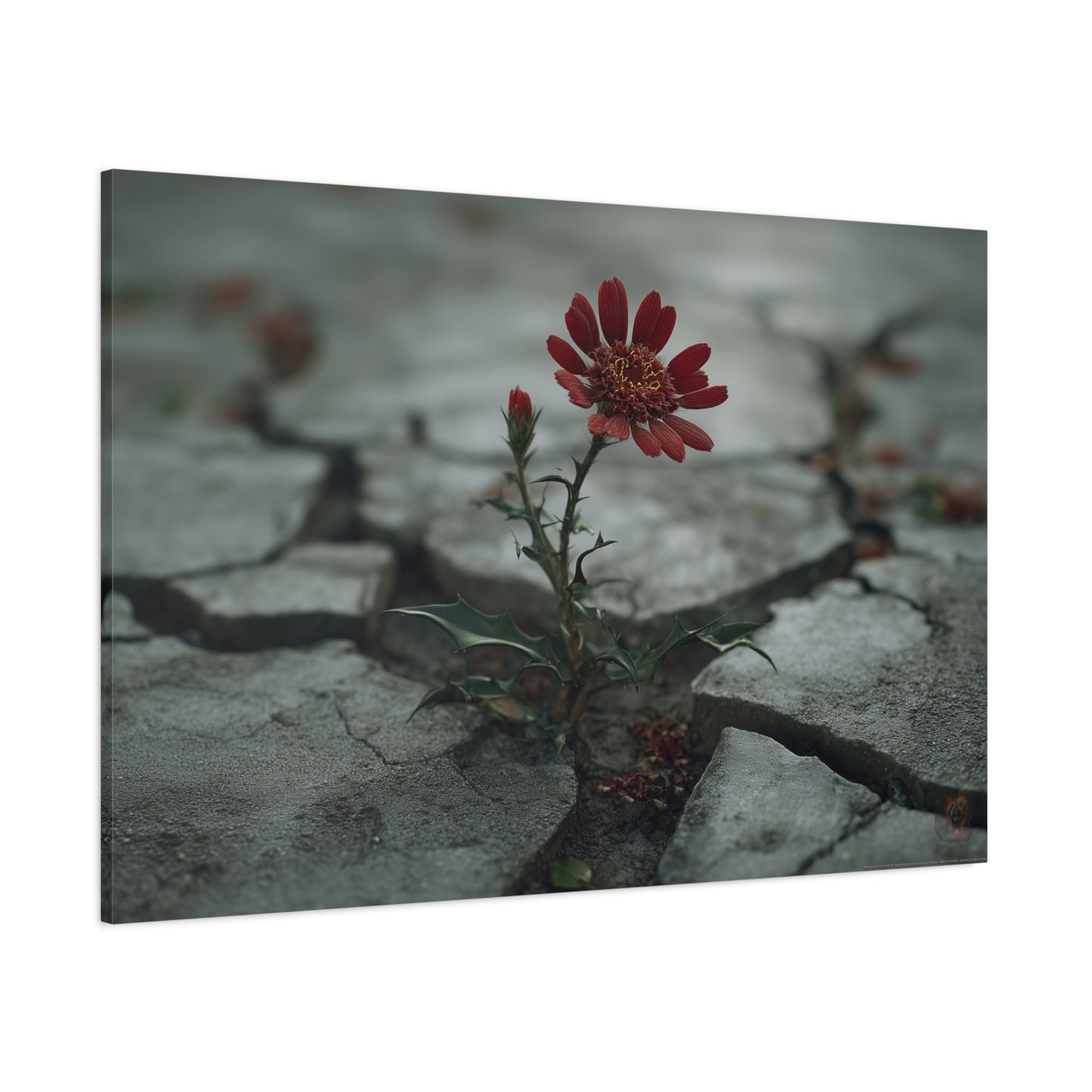 Resilience Blooms: Urban Nature Photography, Concrete Flower Metaphor--1aceswild.myshopify.com