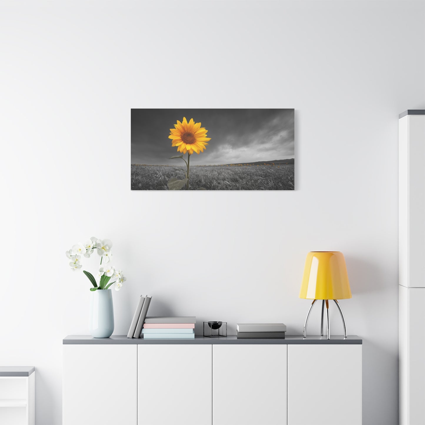Bathing In The Sun - Vibrant Sunflower Canvas Art, Home Decor, Wall Art, Nature Photography.
