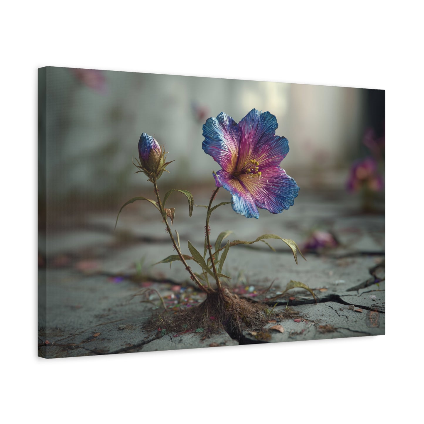 Resilient Bloom: Macro Botanical Photography, Vibrant Hibiscus Emergence--www.14acewild.com