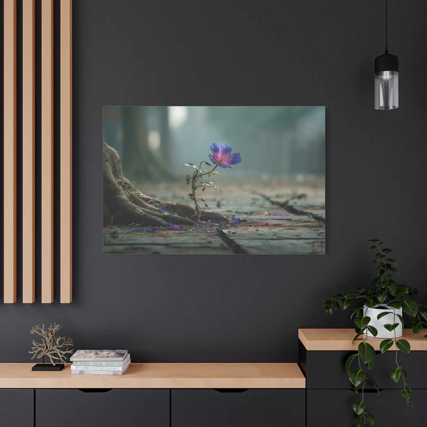 Urban Resilience: Floral Defiance in Concrete, Macro Photography of Hope--1aceswild.myshopify.com
