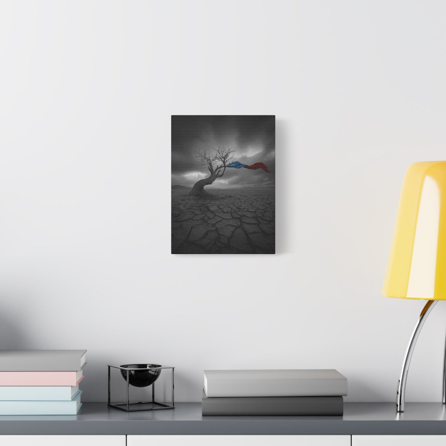 Twisted in the Wind. Stretched Canvas Print, Artistic Wall Decor, Modern Art.