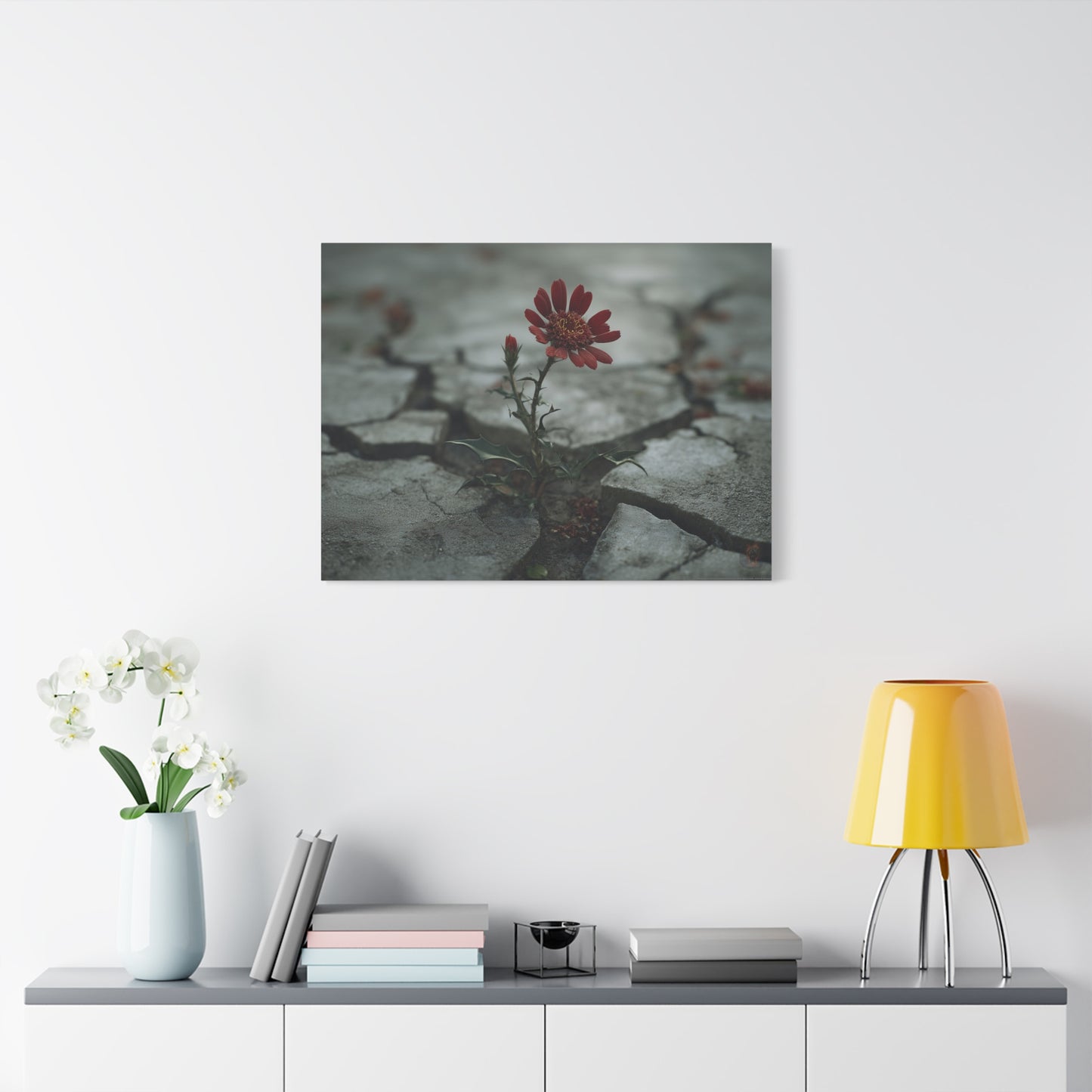 Resilience Blooms: Urban Nature Photography, Concrete Flower Metaphor--1aceswild.myshopify.com