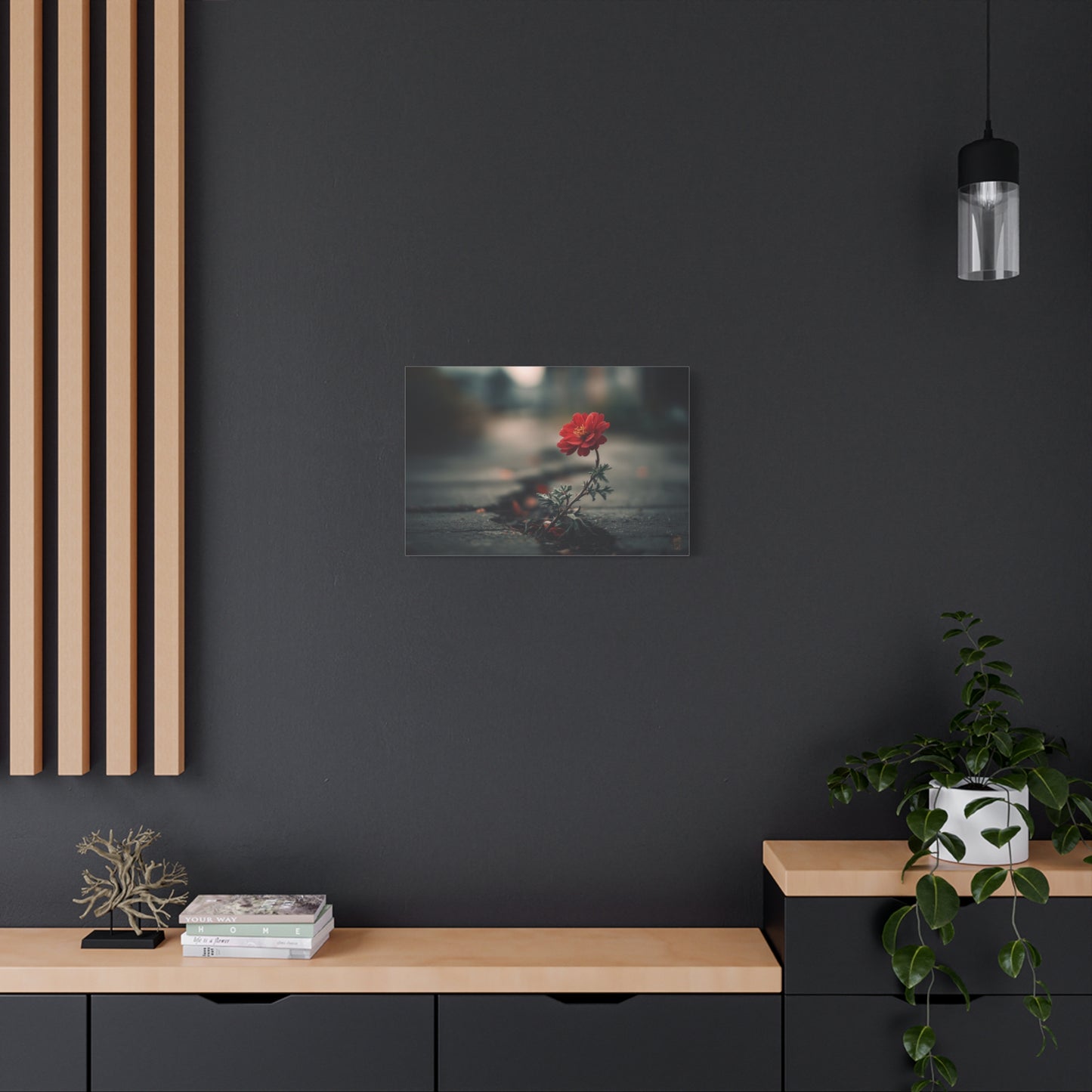 Resilience Blooms: Urban Flower Photography, Concrete Landscape Art--1aceswild.myshopify.com