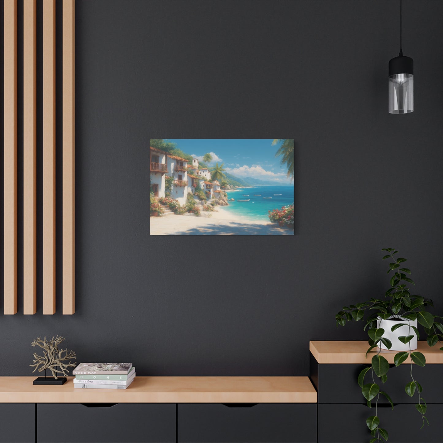 Sea Side -Coastal Serenity Canvas Print, Beach Decor, Wall Art for Home, Gift for Beach Lovers