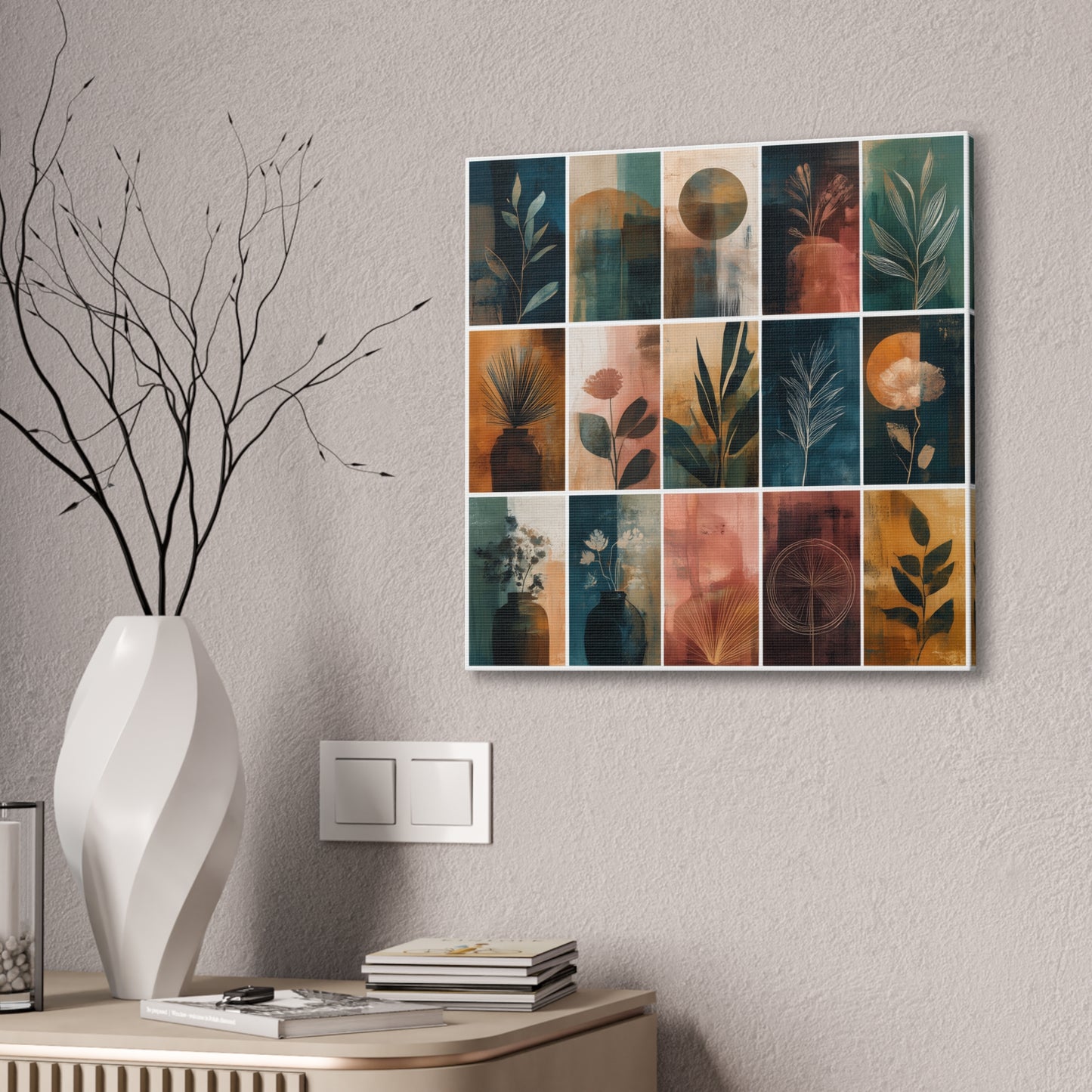 Natures Green Series #8 -Botanical Wall Art, Nature-Inspired Home Décor, Eco-Friendly Canvas Print, Greenery Art Piece, Living Room Wall Hanging