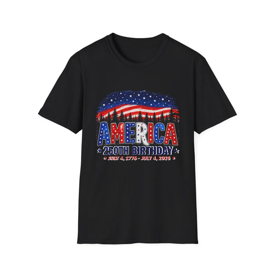 America 250th Birthday T-Shirt — July 4, 1776–2026 Patriotic Independence Day Tee