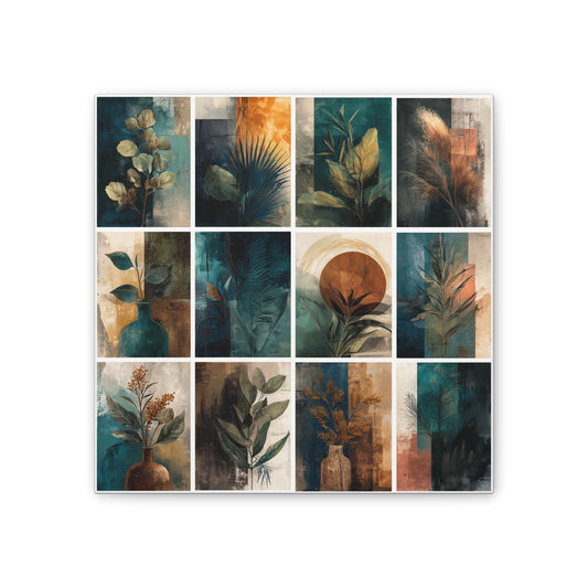 Natures Green Series #7 -Botanical Wall Art, Nature-Inspired Home Décor, Eco-Friendly Canvas Print, Greenery Art Piece, Living Room Wall Hanging