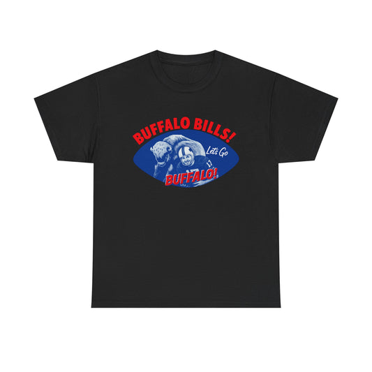 What is Old is New Again Buffalo Bills Tee -Heavy Cotton Tee, unisex sports shirt, fan apparel, game day shirt, gift for football lovers, team pride clothing
