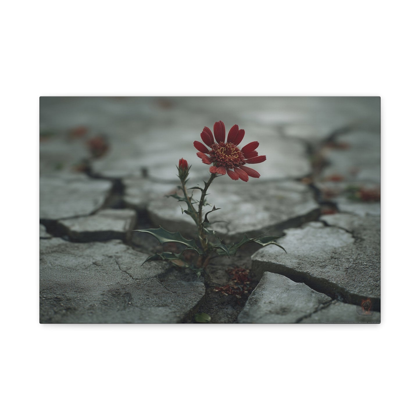 Resilience Blooms: Urban Nature Photography, Concrete Flower Metaphor--1aceswild.myshopify.com