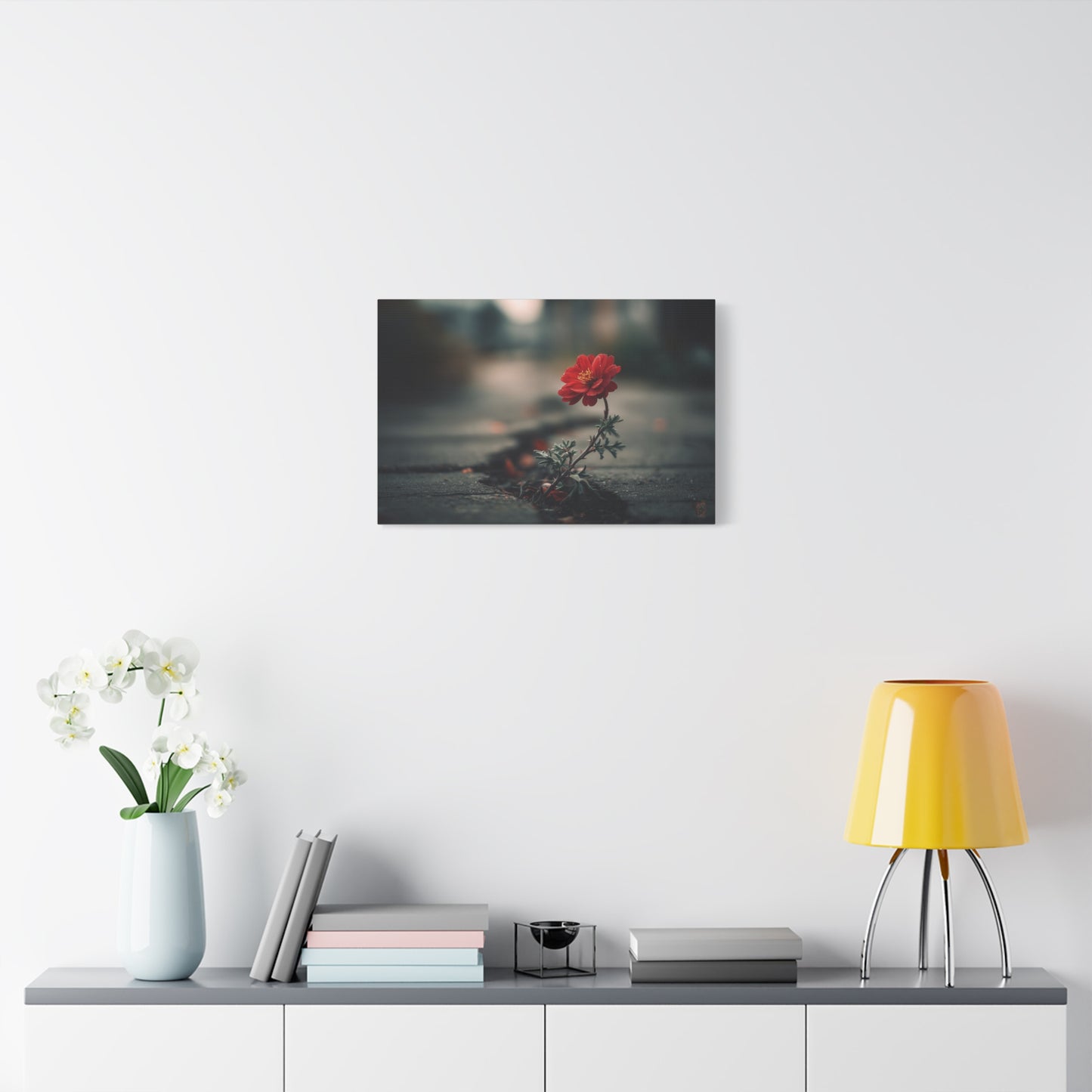 Resilience Blooms: Urban Flower Photography, Concrete Landscape Art--1aceswild.myshopify.com