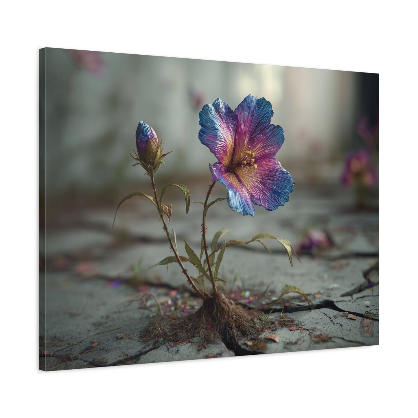 Resilient Bloom: Macro Botanical Photography, Vibrant Hibiscus Emergence--www.14acewild.com