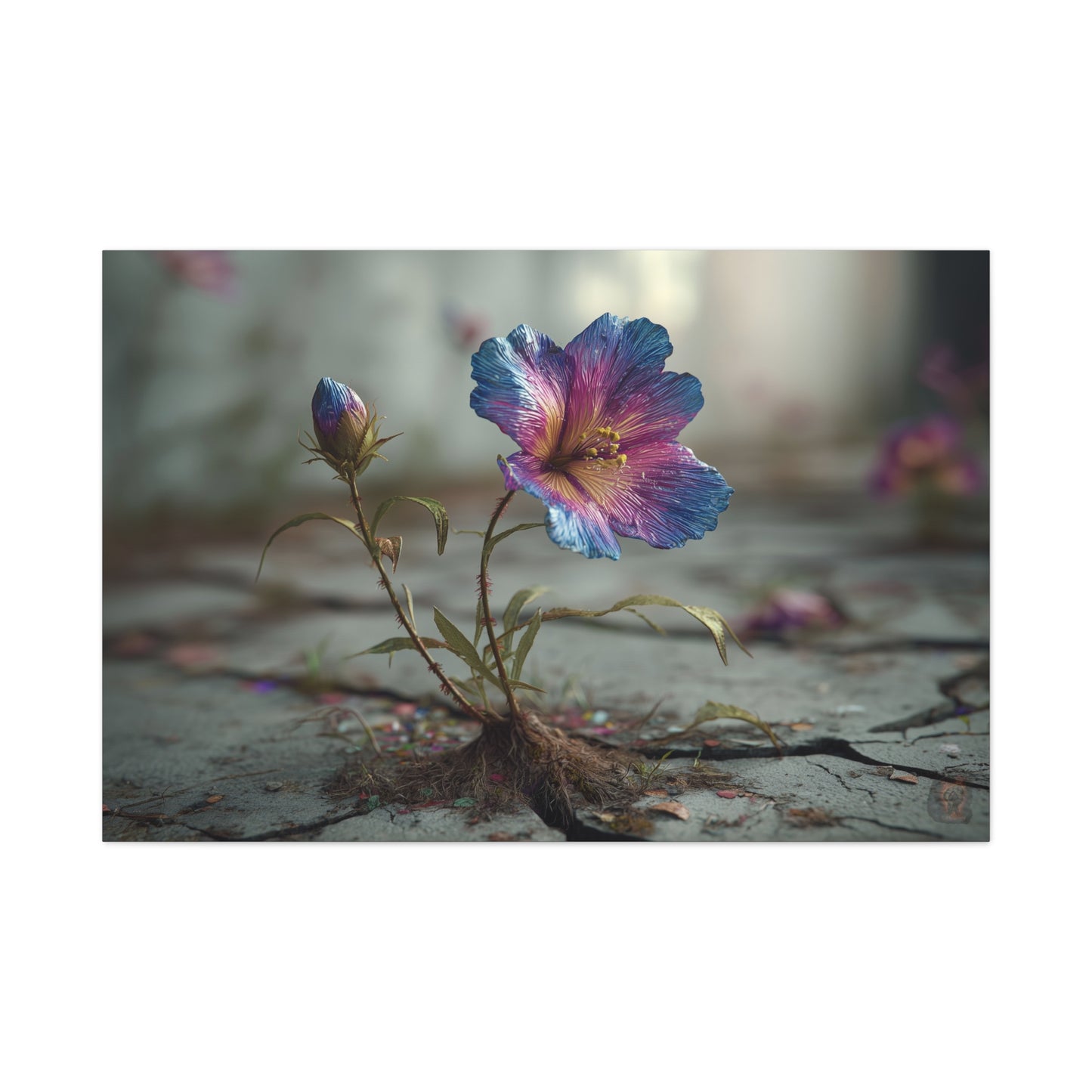 Resilient Bloom: Macro Botanical Photography, Vibrant Hibiscus Emergence--www.14acewild.com