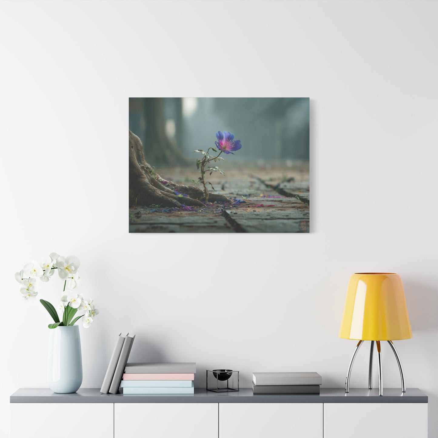 Urban Resilience: Floral Defiance in Concrete, Macro Photography of Hope--1aceswild.myshopify.com