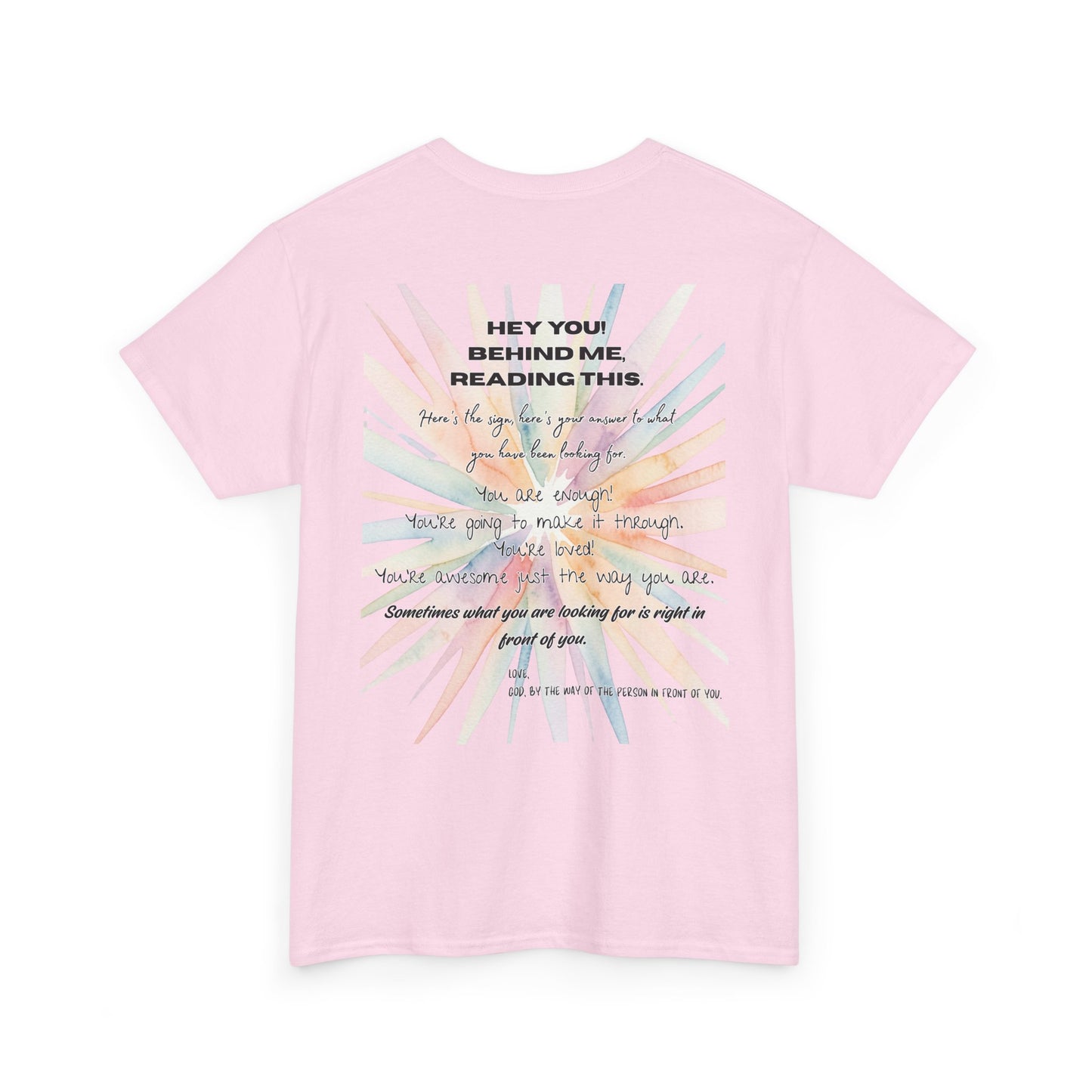 Here's Your Answer (colorful sunburst, motivational verse)