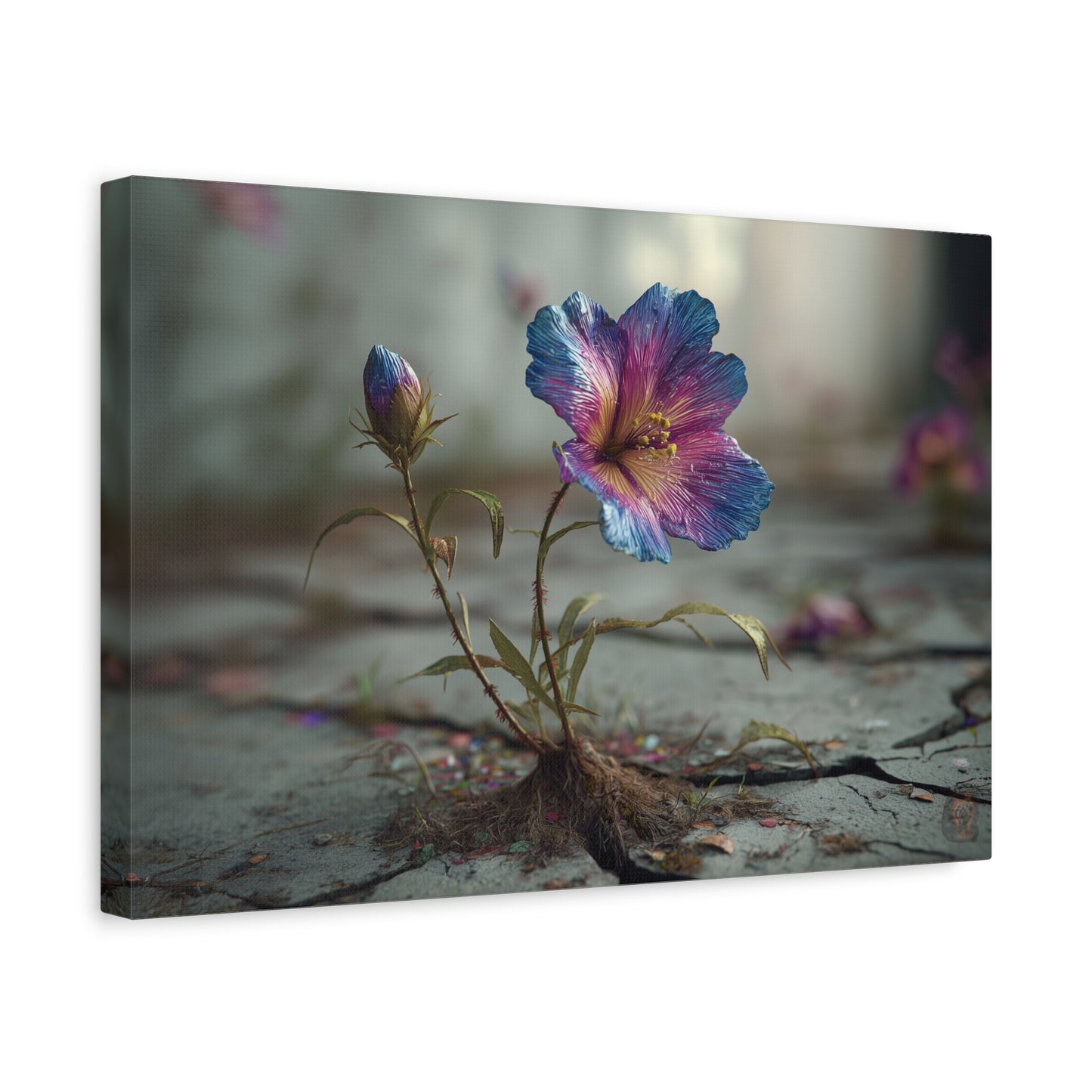 Resilient Bloom: Macro Botanical Photography, Vibrant Hibiscus Emergence--www.14acewild.com