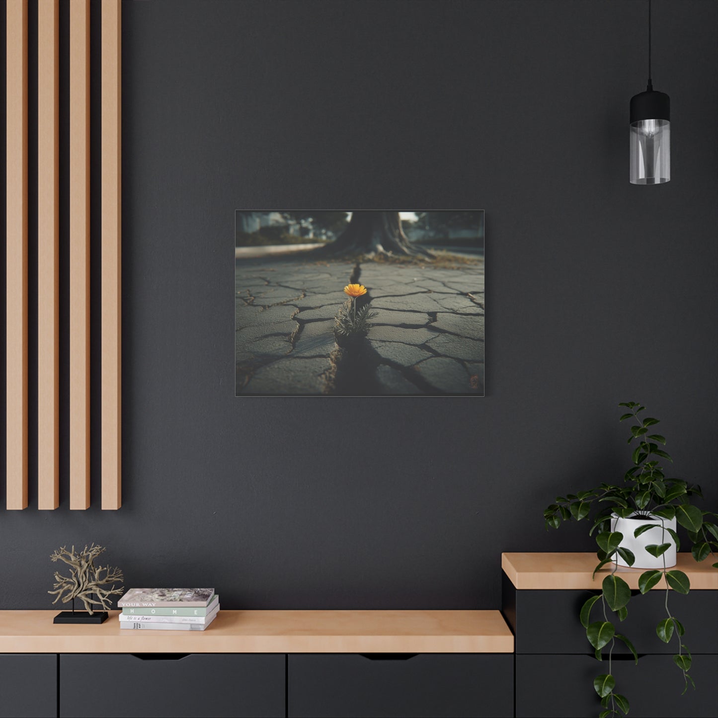 Defiant Bloom: Urban Resilience in Monochrome, Photographic Metaphor of Hope--1aceswild.myshopify.com