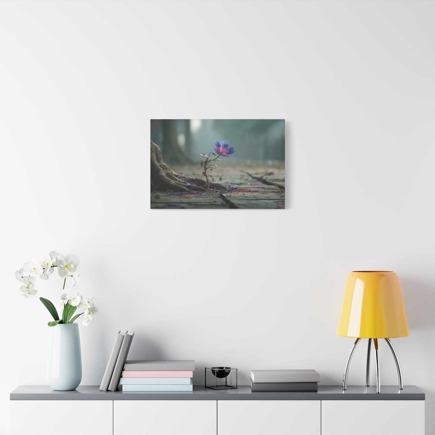 Urban Resilience: Floral Defiance in Concrete, Macro Photography of Hope--1aceswild.myshopify.com