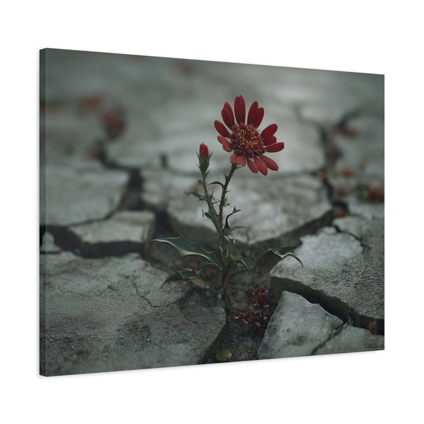 Resilience Blooms: Urban Nature Photography, Concrete Flower Metaphor--1aceswild.myshopify.com