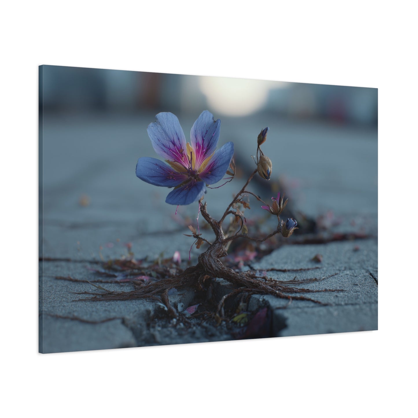 Defiance Through Concrete: Resilient Floral Macro, Urban Nature Photography--1aceswild.myshopify.com