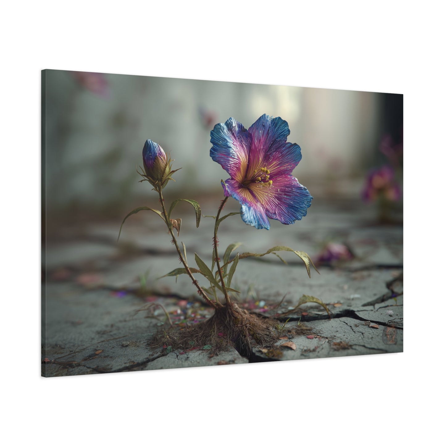 Resilient Bloom: Macro Botanical Photography, Vibrant Hibiscus Emergence--www.14acewild.com