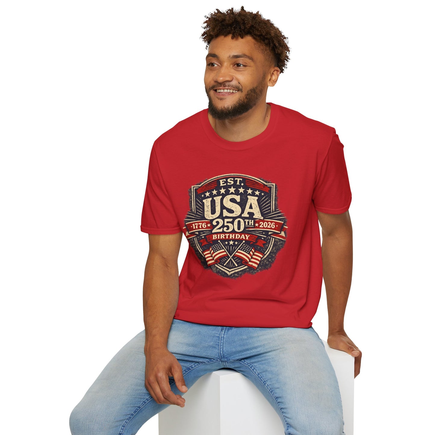 USA 250th Birthday T-Shirt — 1776-2026 Retro American Celebration Tee