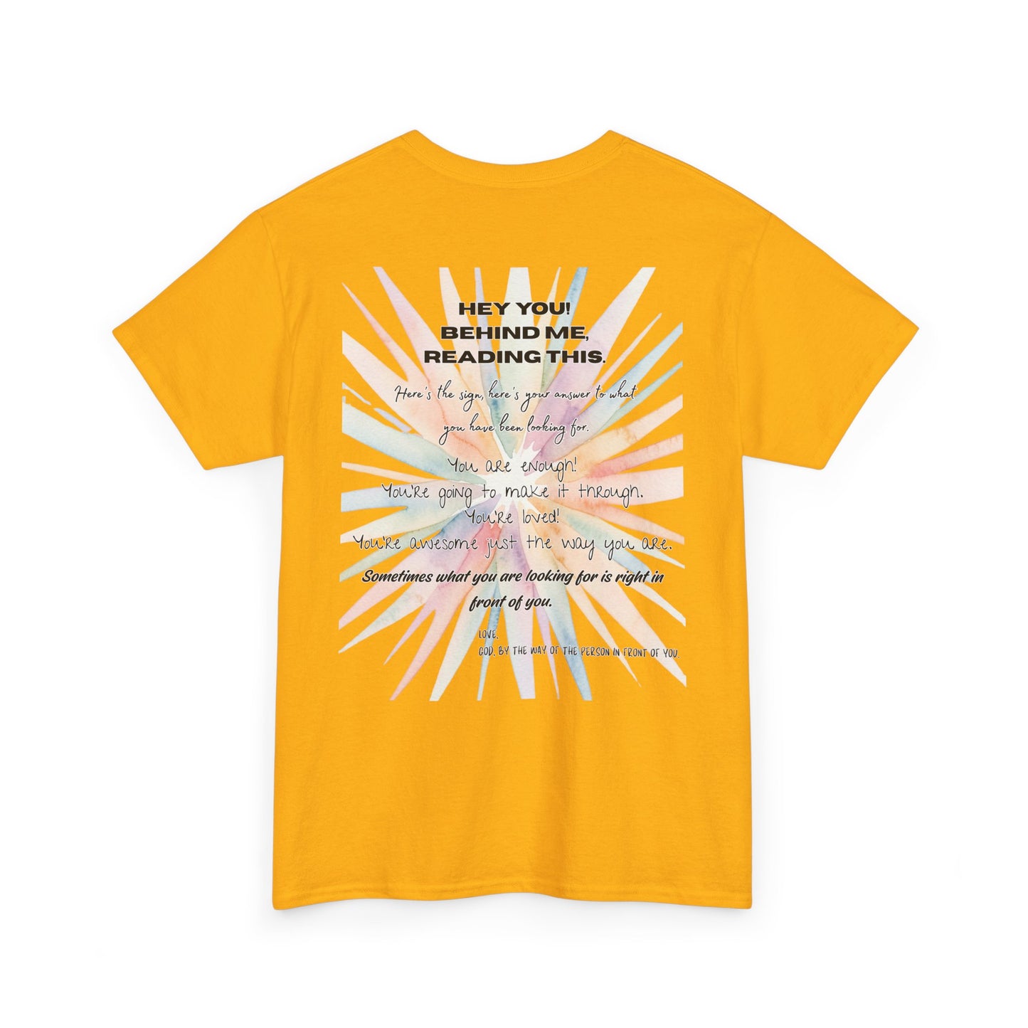 Here's Your Answer (colorful sunburst, motivational verse)