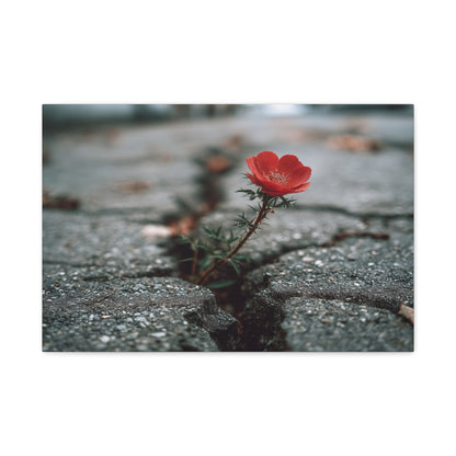 Defiance in Concrete: Resilient Bloom, Urban Nature Photography--1aceswild.myshopify.com