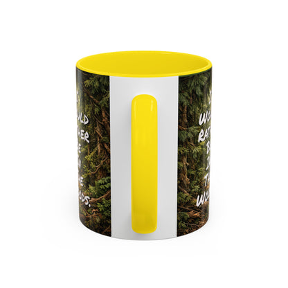 "My Spore Time Is Spent Mushroom Hunting" #2 Accent Coffee Mug (11/15oz)