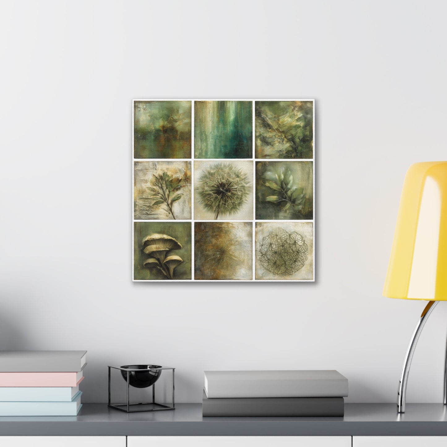 Natures Green Series #1 -Botanical Wall Art, Nature-Inspired Home Décor, Eco-Friendly Canvas Print, Greenery Art Piece, Living Room Wall Hanging