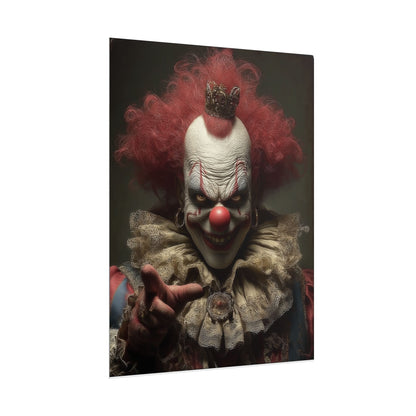 Creepy Clown Rolled Poster, Paper Poster, Unique Decor, Spooky Home Decoration,