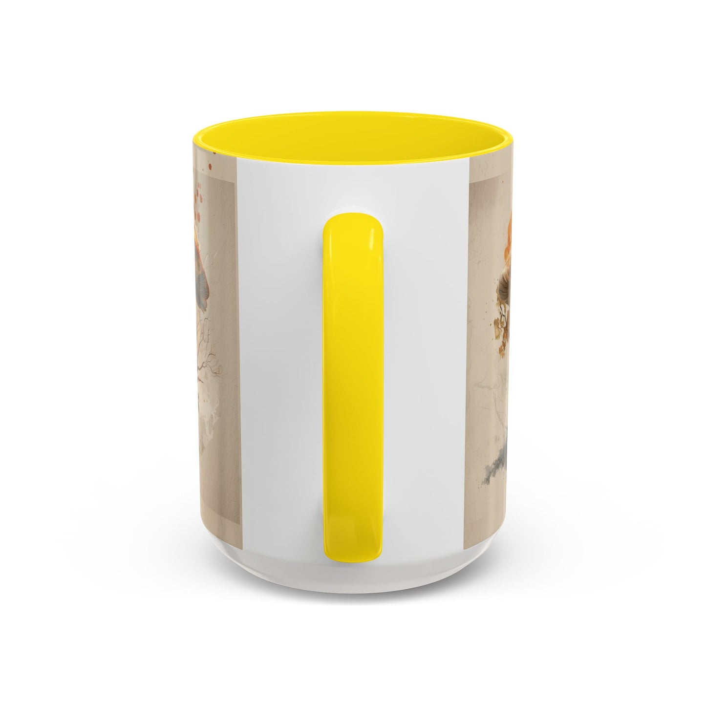 Mushroom Magic Accent Coffee Mug — 11/15oz Ceramic Cup with Woodland Fungi Design