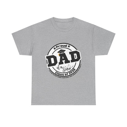 Senior Dad -Class of 2026 Graduation Tee, Unisex Heavy Cotton Shirt, Senior T-Shirt, Personalized Graduation Gift, Class Reunion Apparel, 2026 [...]