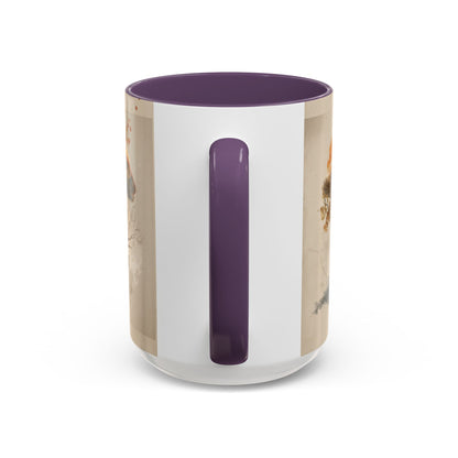 Mushroom Magic Accent Coffee Mug — 11/15oz Ceramic Cup with Woodland Fungi Design