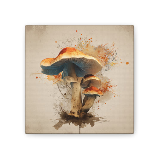 Mycelium Spread -Mushroom Canvas Art, Stretched Wall Decor, Bohemian Home Decor, Psychedelic Wall Art, Nature-Inspired Art