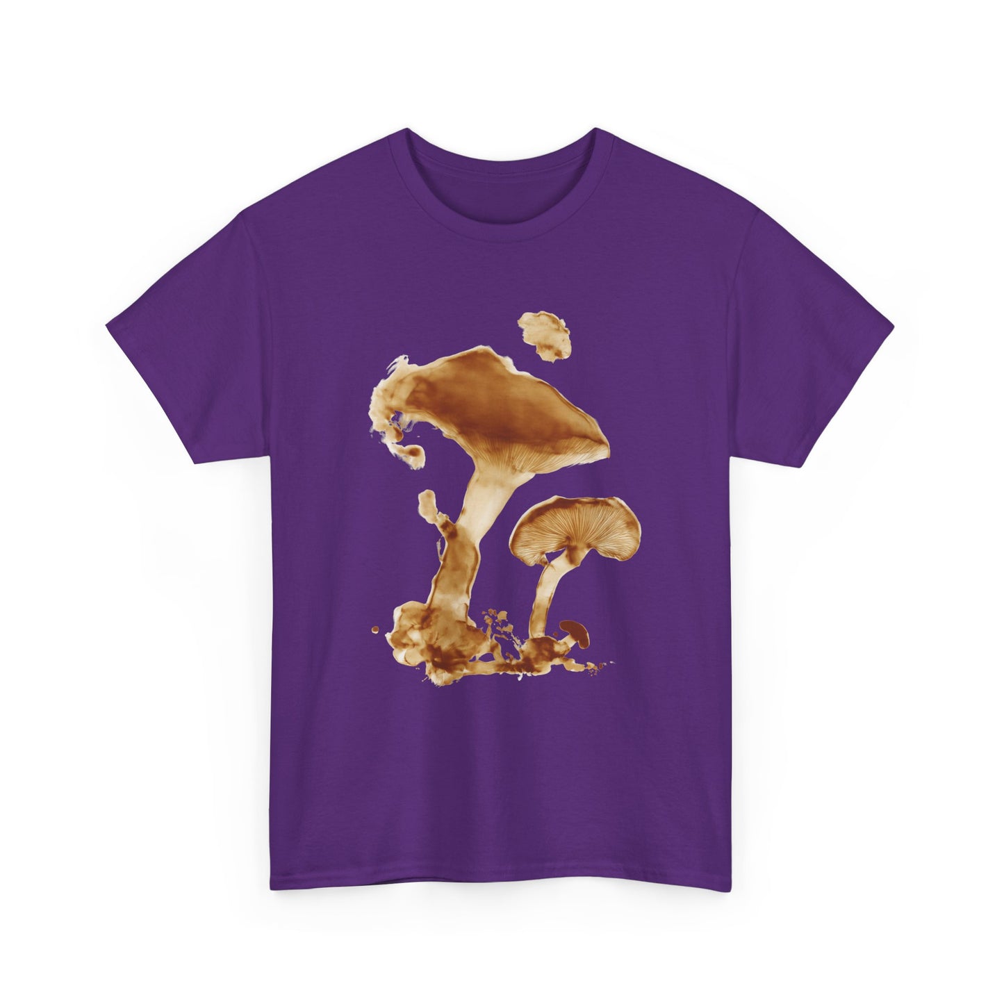 Artistic Spore Print Mushroom Graphic Tee, Unisex Heavy Cotton T-Shirt, Stylish Casual Wear, Eco-Friendly Gift, Nature Lover Apparel