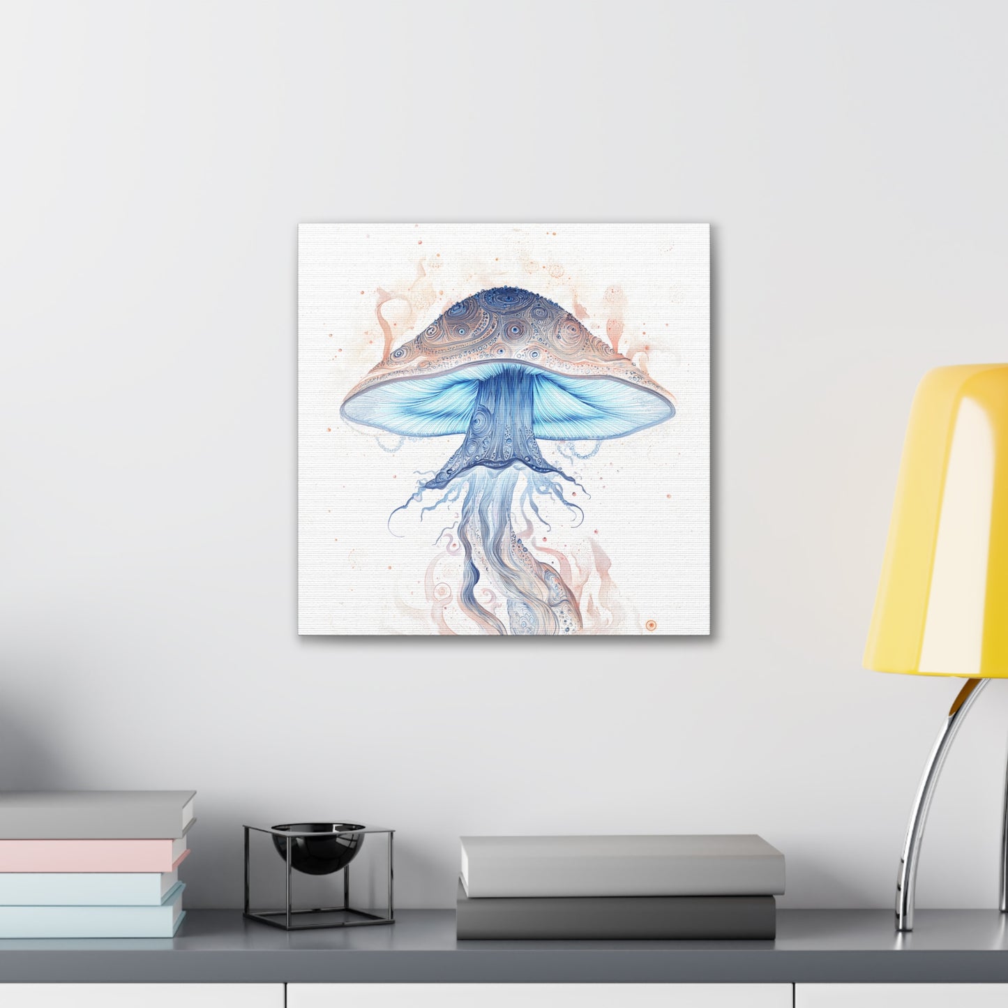 Daylight -Mushroom Canvas Art, Stretched Wall Decor, Bohemian Home Decor, Psychedelic Wall Art, Nature-Inspired Art