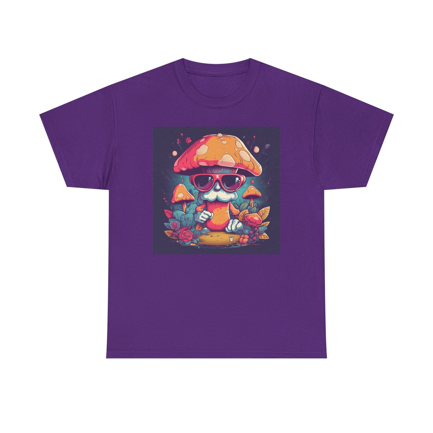 Cool Mushroom Graphic Tee, Retro T-Shirt, Unique Gift for Nature Lovers, Eco-Friendly Apparel, Perfect for Parties and Festivals