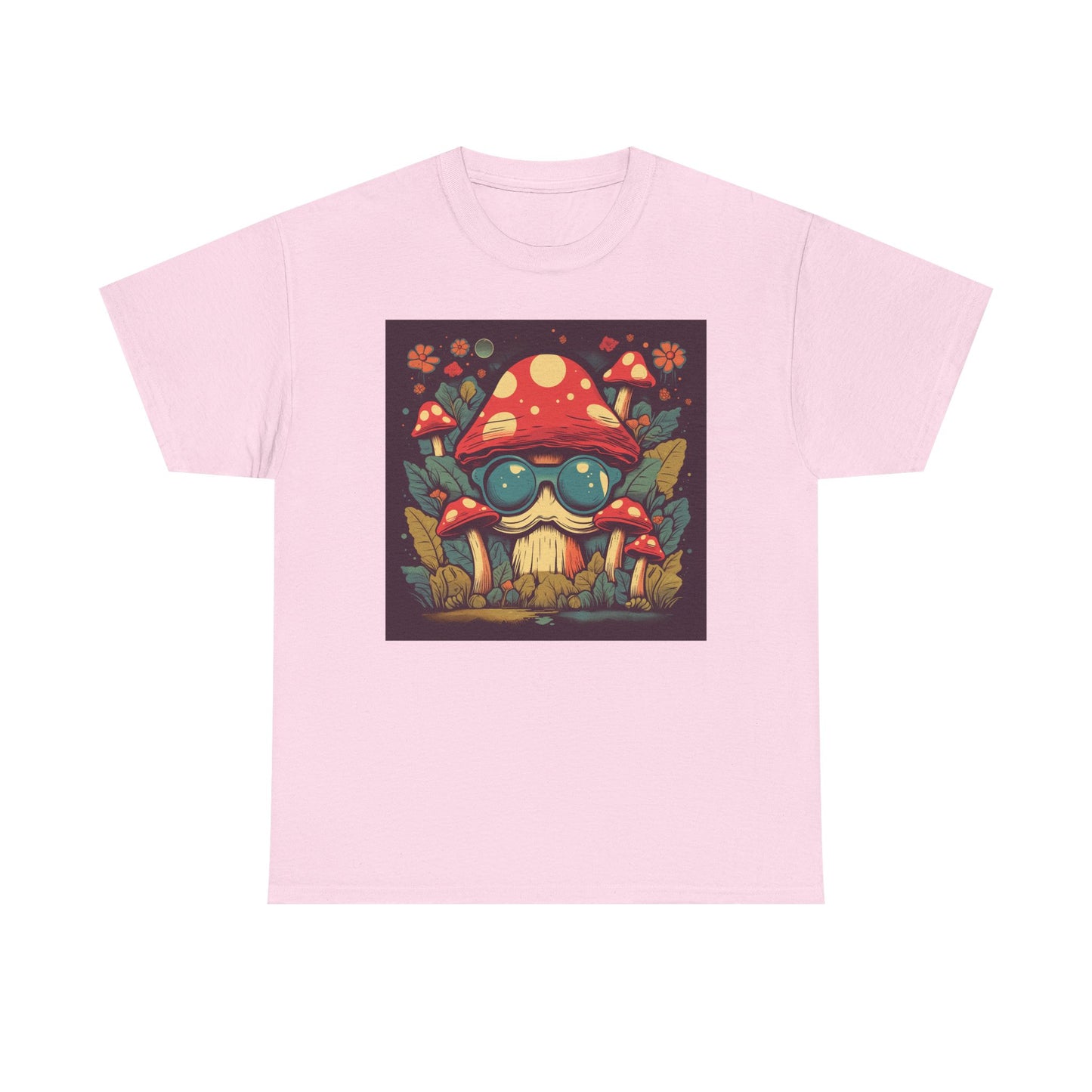 Mystical Mushroom Unisex Heavy Cotton Tee - Stylish Graphic T-Shirt for Nature Lovers, Boho Fashion, Gift for Friends, Festival [...]