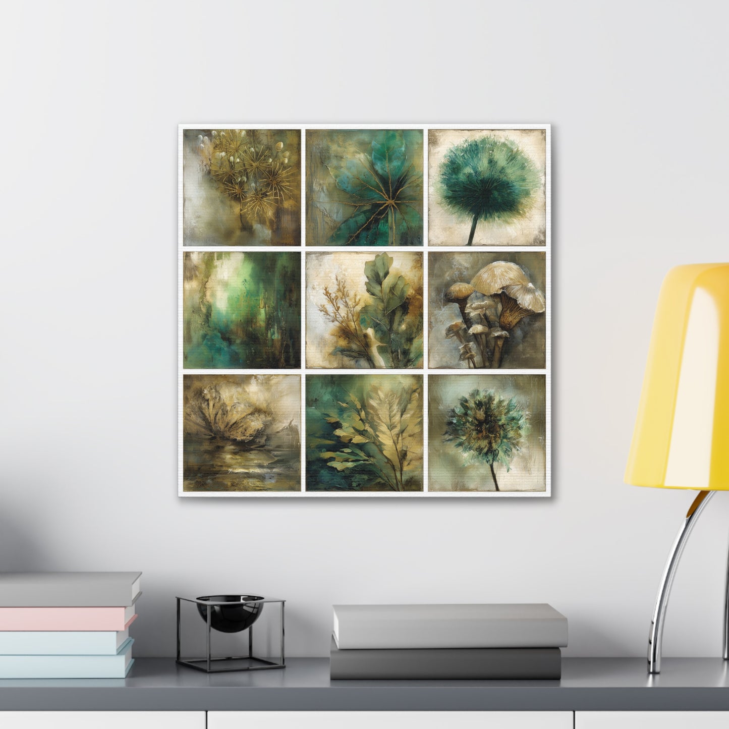 Natures Green Series #3 -Botanical Wall Art, Nature-Inspired Home Décor, Eco-Friendly Canvas Print, Greenery Art Piece, Living Room Wall Hanging