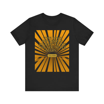 Inspiring Quote Tee, Unisex Jersey Short Sleeve Tee, Motivational T-Shirt, Gift for Dreamers, Positive Vibes Apparel, Journey Inspiration