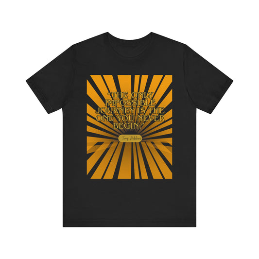 Inspiring Quote Tee, Unisex Jersey Short Sleeve Tee, Motivational T-Shirt, Gift for Dreamers, Positive Vibes Apparel, Journey Inspiration