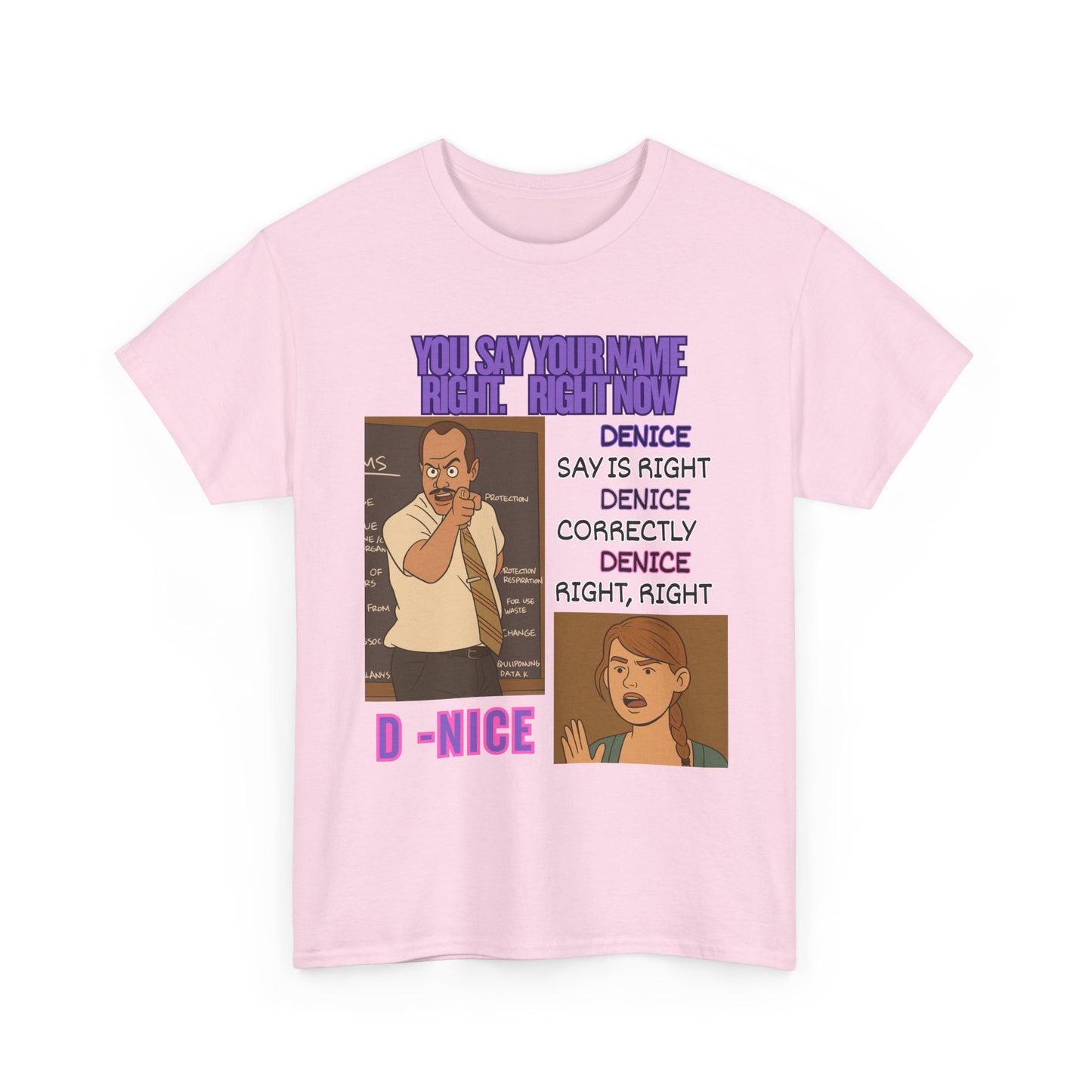 D-Nice Funny Unisex T-Shirt with Quirky Design, Humor Tee, Gift for Friends, Casual Wear, Unique Graphic Tee, Cartoon T-Shirt