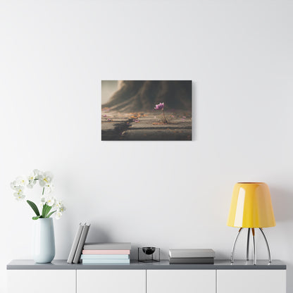 Resilient Bloom: Defying Concrete, Nature's Triumph, Macro Photography--1aceswild.myshopify.com