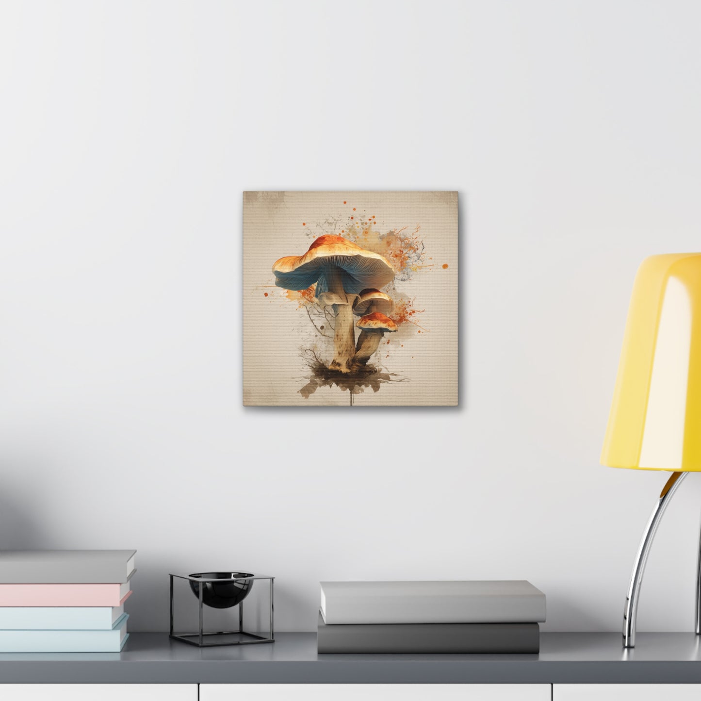 Mycelium Spread -Mushroom Canvas Art, Stretched Wall Decor, Bohemian Home Decor, Psychedelic Wall Art, Nature-Inspired Art